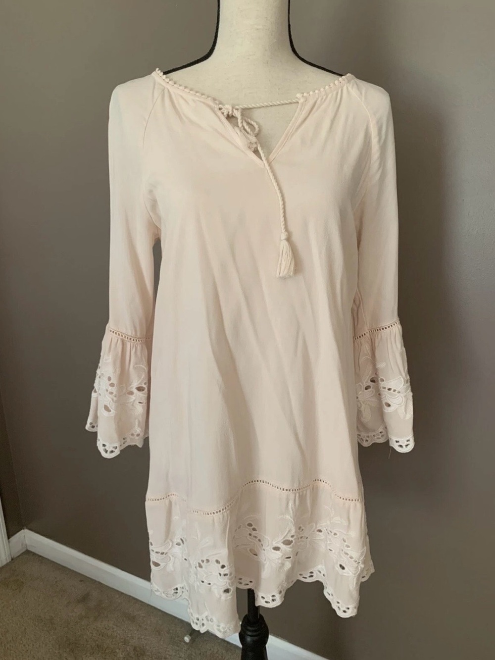 GORGEOUS Rare LADIES BOHO SYLE LONG SLEEVED TOP SIZE M Women’s